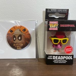 Deadpool Funko and button